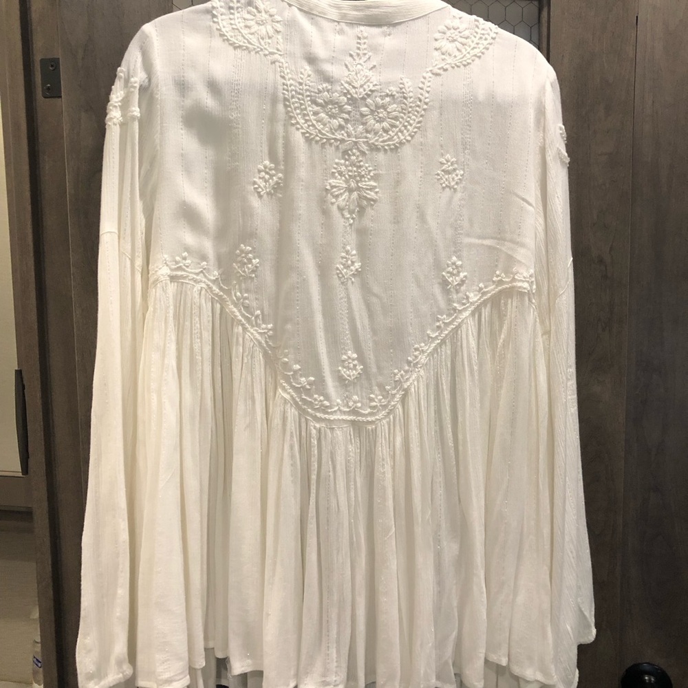 Rachel Zoe Country Chic  Embroidered Women's Top size Large - Picture 8 of 11